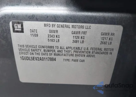 2010 Cadillac Cts Standard from USA, damaged, VIN 1G6DL5EV2A0117884